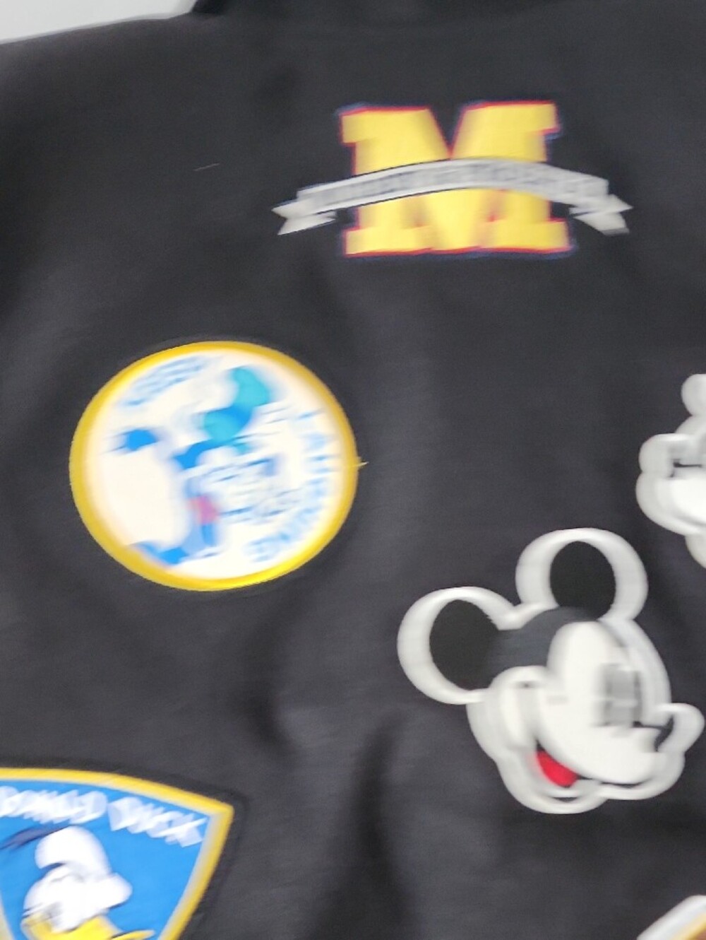 Viral Costco Disney Black and Cream Mickey Varsity Jacket for Men And Women - Picture 11 of 13